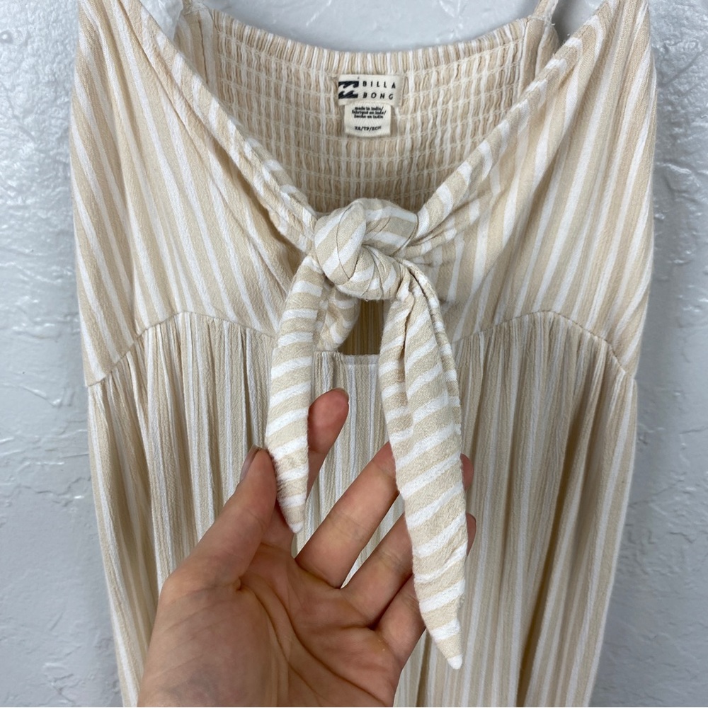 Billabong white/cream striped Twist It - Midi Dress size XS - Picture 4 of 12